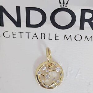 Pandora Diamond Halo Sagittarius Charm Constellation Zodiac Pendant Gift
